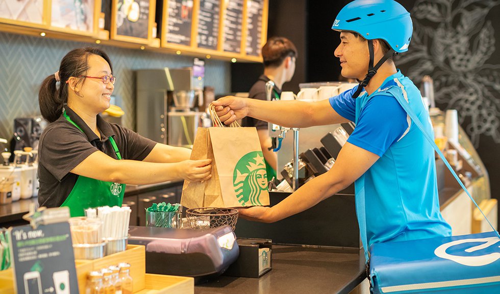 Starbucks, Alibaba Partner